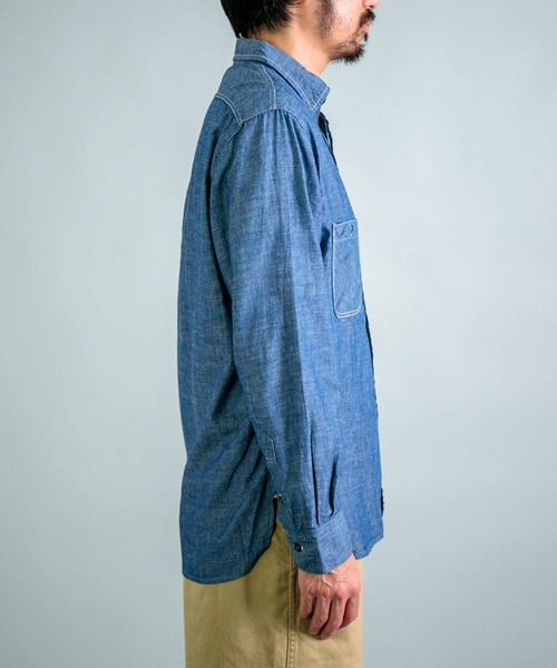 ルースイソンブラ ドミンゴ CHAMBRAY SHIRT OMNIGOD mens / オムニゴッド] シャンブレー ワークシャツⅢ | Domingo