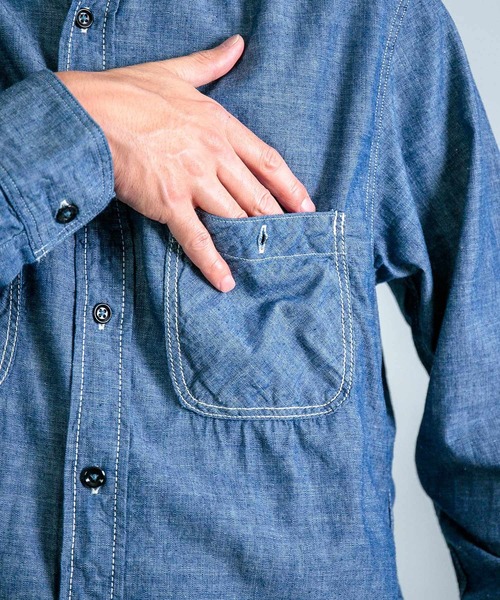 OMNIGOD mens / オムニゴッド] シャンブレー ワークシャツⅢ | Domingo