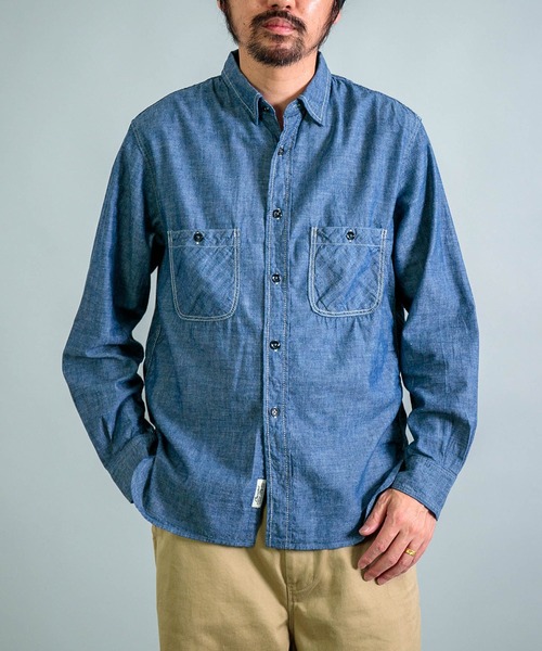 OMNIGOD mens / オムニゴッド] シャンブレー ワークシャツⅢ | Domingo