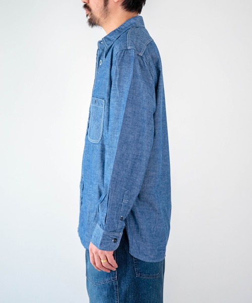 OMNIGOD mens / オムニゴッド] シャンブレー ワークシャツⅢ | Domingo