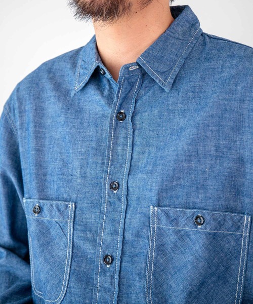 OMNIGOD mens / オムニゴッド] シャンブレー ワークシャツⅢ | Domingo