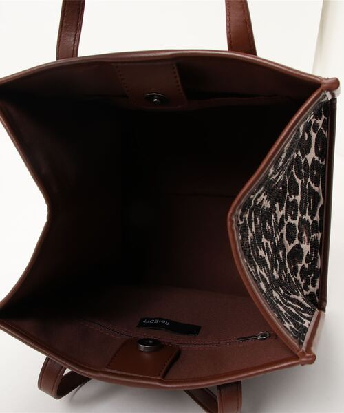 Re:EDIT（リエディ）の「キューブハンドバッグ（ハンドバッグ・レディース・レオパード/キャメル/ブラック・FREE）」の17枚目の写真