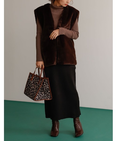 Re:EDIT（リエディ）の「キューブハンドバッグ（ハンドバッグ・レディース・レオパード/キャメル/ブラック・FREE）」の18枚目の写真