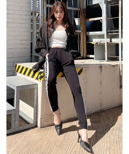 GYDA(ジェイダ)の「SHEAR シャツ(シャツ/ブラウス・レディース・ブラック/オフホワイト/シャーベット・FREE)」の12枚目の写真