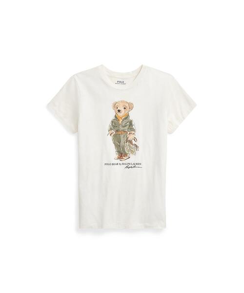POLO RALPH LAUREN(ポロ ラルフ ローレン)の「フライト スーツ Polo ベア クルーネック Tシャツ(Tシャツ/カットソー・レディース・ホワイト・L/S/XL/XS/M)」の2枚目の写真