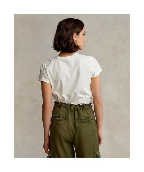 POLO RALPH LAUREN(ポロ ラルフ ローレン)の「フライト スーツ Polo ベア クルーネック Tシャツ(Tシャツ/カットソー・レディース・ホワイト・L/S/XL/XS/M)」の4枚目の写真