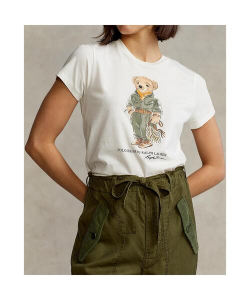 POLO RALPH LAUREN(ポロ ラルフ ローレン)の「フライト スーツ Polo ベア クルーネック Tシャツ(Tシャツ/カットソー・レディース・ホワイト・L/S/XL/XS/M)」の5枚目の写真