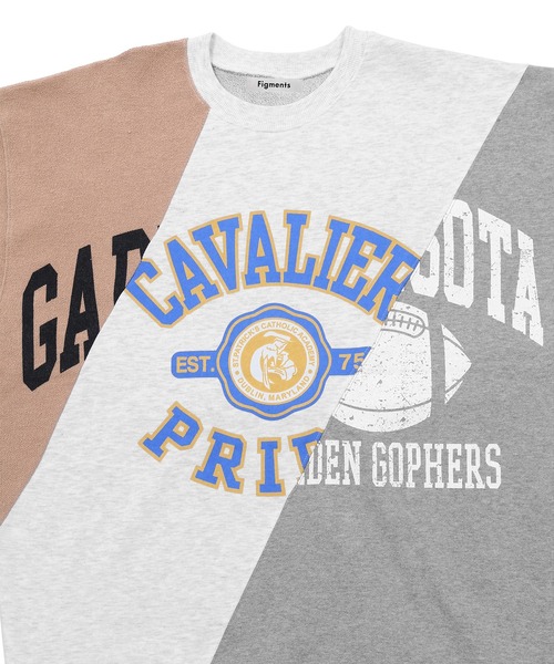 Figments（フィグメンツ）の「再構築スウェット（スウェット・レディース・ブラック/ベージュ・FREE）」の7枚目の写真