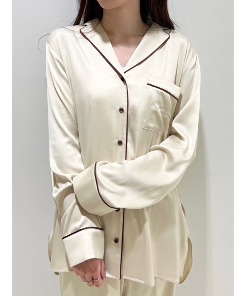 パイピングサテンシャツ ルームウェア パジャマ Gelato Pique ジェラートピケ のファッション通販 Zozotown