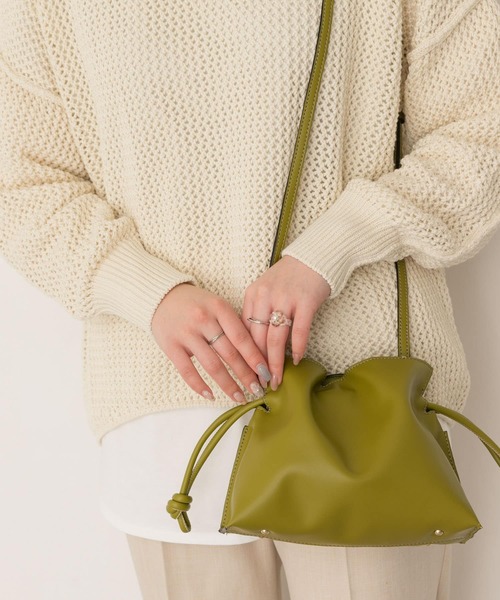 RODE SKO(ロデスコ)の「キンチャクミニショルダーバッグ(ショルダーバッグ・レディース・ベージュ系その他/グリーン系その他・ONE)」の16枚目の写真