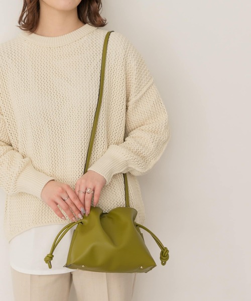 RODE SKO(ロデスコ)の「キンチャクミニショルダーバッグ(ショルダーバッグ・レディース・ベージュ系その他/グリーン系その他・ONE)」の17枚目の写真