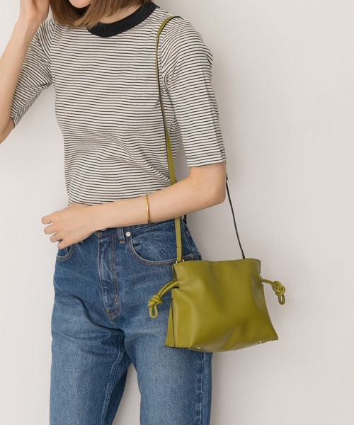 RODE SKO(ロデスコ)の「キンチャクミニショルダーバッグ(ショルダーバッグ・レディース・ベージュ系その他/グリーン系その他・ONE)」の2枚目の写真