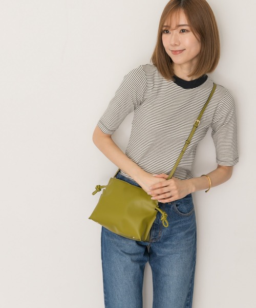 RODE SKO(ロデスコ)の「キンチャクミニショルダーバッグ(ショルダーバッグ・レディース・ベージュ系その他/グリーン系その他・ONE)」の4枚目の写真
