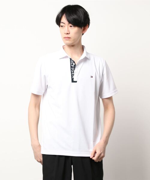 TOMMY HILFIGER GOLF（トミー ヒルフィガー ゴルフ）の「[トミーヒルフィガーゴルフ] メンズ 前立てリブシャツ　 （ポロシャツ・メンズ・ホワイト/ブラック/ネイビー/レッド/ブルー/グリーン・LL/M/L/XL）」の3枚目の写真