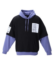 B ONE SOUL | b-one-soul ビーワンソウル レイヤードプルパーカー 大きいサイズ オーバーサイズ ビッグシルエット(パーカー)