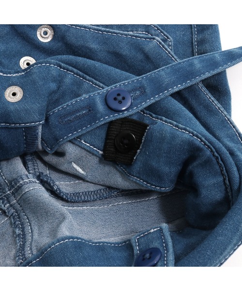 JENNI love（ジェニィラブ）の「サス&リボン付きデニムサロペ（サロペット/オーバーオール・キッズ・サックスブルー/ブルー・130cm/140cm/150cm/160cm）」の7枚目の写真