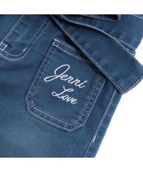 JENNI love（ジェニィラブ）の「サス&リボン付きデニムサロペ（サロペット/オーバーオール・キッズ・サックスブルー/ブルー・130cm/140cm/150cm/160cm）」の9枚目の写真