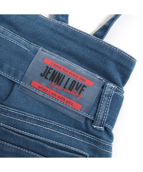 JENNI love（ジェニィラブ）の「サス&リボン付きデニムサロペ（サロペット/オーバーオール・キッズ・サックスブルー/ブルー・130cm/140cm/150cm/160cm）」の11枚目の写真