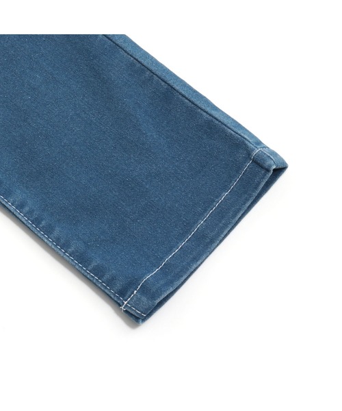 JENNI love（ジェニィラブ）の「サス&リボン付きデニムサロペ（サロペット/オーバーオール・キッズ・サックスブルー/ブルー・130cm/140cm/150cm/160cm）」の4枚目の写真