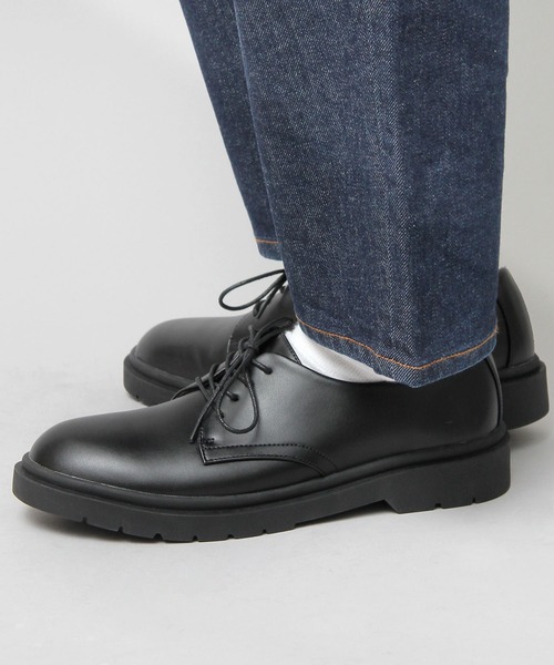 glabella（グラベラ）の「4ホール クッションソール プレーントゥ オックスフォードシューズ（ドレスシューズ・メンズ・ブラック/ブラック系その他・SS/S/M/L）」の7枚目の写真