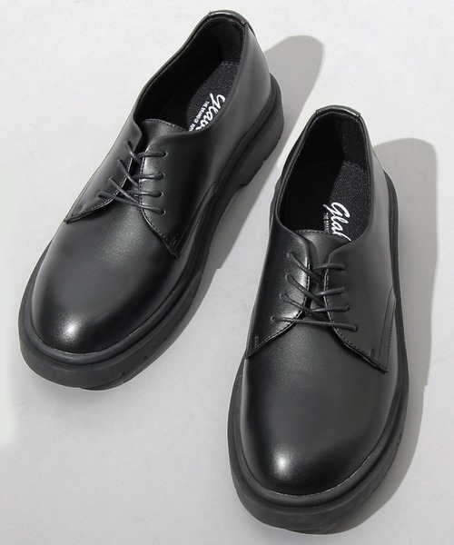glabella（グラベラ）の「4ホール クッションソール プレーントゥ オックスフォードシューズ（ドレスシューズ・メンズ・ブラック/ブラック系その他・SS/S/M/L）」の11枚目の写真