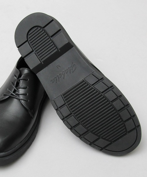 glabella（グラベラ）の「4ホール クッションソール プレーントゥ オックスフォードシューズ（ドレスシューズ・メンズ・ブラック/ブラック系その他・SS/S/M/L）」の9枚目の写真