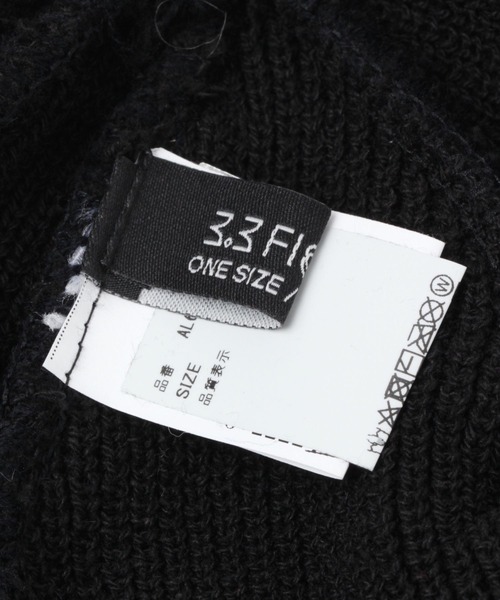 ALAND（エーランド）の「【UNISEX】3.3Field Trip／SHORT BEANE 2271089（ニットキャップ/ビーニー・レディース・ブラック/カーキ/アイボリー・FREE）」の4枚目の写真