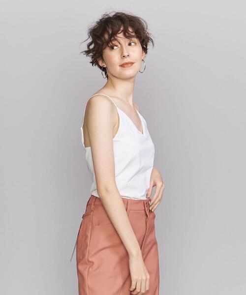 BEAUTY&YOUTH UNITED ARROWS(ビューティーアンドユースユナイテッドアローズ)の「BY コットンブレンド ベア天竺 ブラキャミソール(キャミソール・レディース・ホワイト/ブラック/ベージュ/クリーム・FREE)」の14枚目の写真