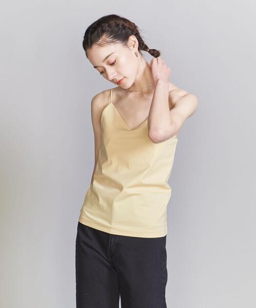 BEAUTY&amp;YOUTH UNITED ARROWS - TAN  トリミングキャミ ベージュ BEAUTY&YOUTH UNITED ARROWS（ビューティーアンドユース