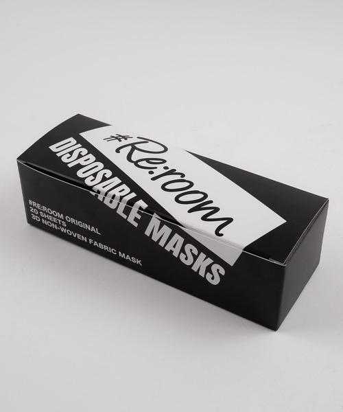 #Re:room（リルーム）の「リルームオリジナルディスポーザブルマスク（マスク・メンズ・ホワイト/ブラック・FREE）」の16枚目の写真