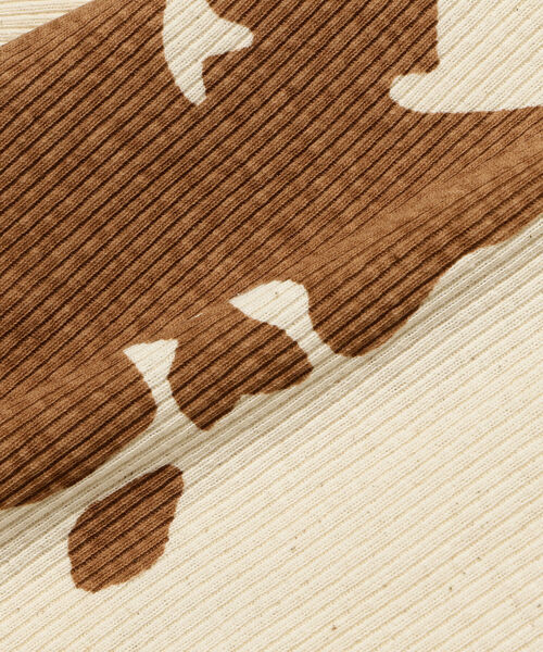 BEAMS BOY(ビームスボーイ)の「maturely / Rib Holstein 5sleeve(Tシャツ/カットソー・レディース・ホワイト/ナチュラル・ONE SIZE)」の7枚目の写真