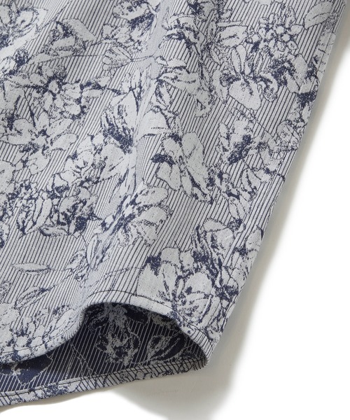 MEN'S BIGI（メンズビギ）の「フラワージャガードカッタウェイシャツ（シャツ/ブラウス・メンズ・ネイビー/ホワイト/ピンク・01/02/03/04）」の14枚目の写真