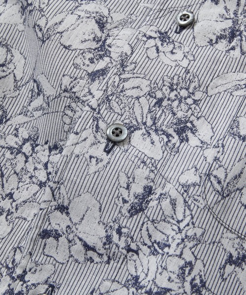 MEN'S BIGI（メンズビギ）の「フラワージャガードカッタウェイシャツ（シャツ/ブラウス・メンズ・ネイビー/ホワイト/ピンク・01/02/03/04）」の11枚目の写真