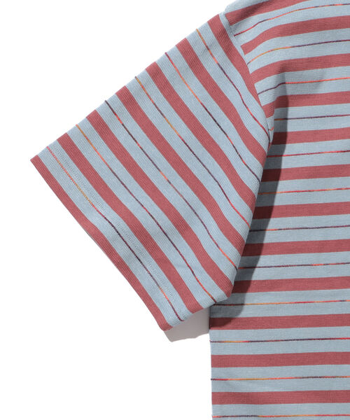 BEAMS（ビームス）の「BEAMS / カスリ ボーダー Tシャツ（Tシャツ/カットソー・メンズ・サックスブルー/ブラウン・X-LARGE/LARGE/MEDIUM/SMALL）」の12枚目の写真