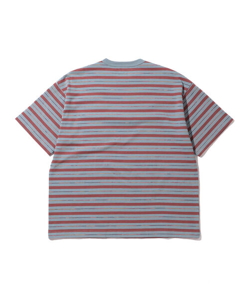BEAMS（ビームス）の「BEAMS / カスリ ボーダー Tシャツ（Tシャツ/カットソー・メンズ・サックスブルー/ブラウン・X-LARGE/LARGE/MEDIUM/SMALL）」の14枚目の写真