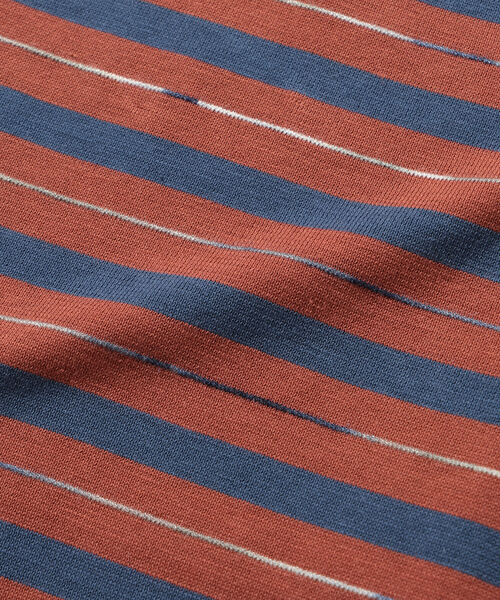BEAMS（ビームス）の「BEAMS / カスリ ボーダー Tシャツ（Tシャツ/カットソー・メンズ・サックスブルー/ブラウン・X-LARGE/LARGE/MEDIUM/SMALL）」の15枚目の写真
