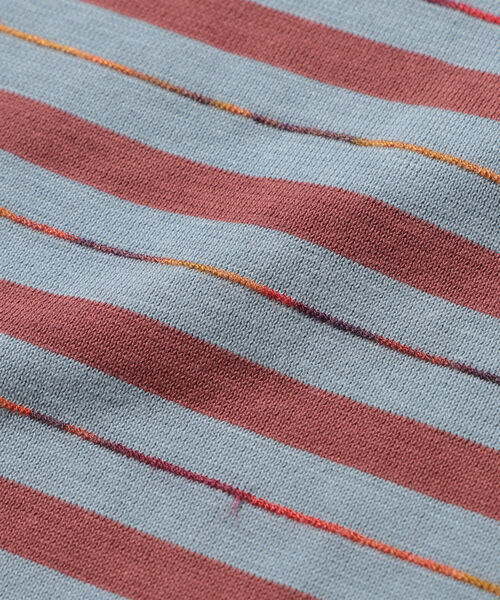 BEAMS（ビームス）の「BEAMS / カスリ ボーダー Tシャツ（Tシャツ/カットソー・メンズ・サックスブルー/ブラウン・X-LARGE/LARGE/MEDIUM/SMALL）」の16枚目の写真