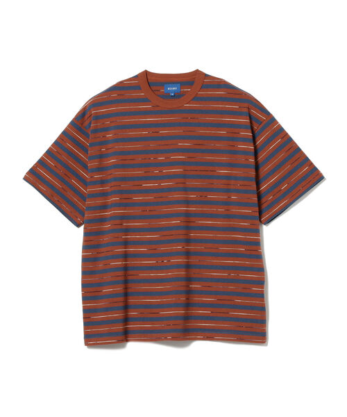 BEAMS（ビームス）の「BEAMS / カスリ ボーダー Tシャツ（Tシャツ/カットソー・メンズ・サックスブルー/ブラウン・X-LARGE/LARGE/MEDIUM/SMALL）」の17枚目の写真