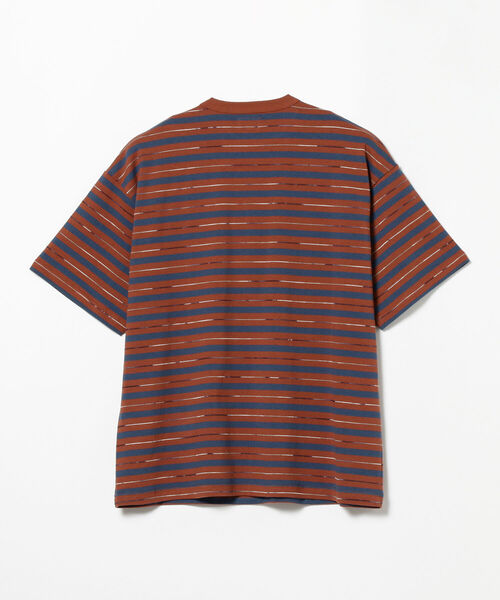 BEAMS（ビームス）の「BEAMS / カスリ ボーダー Tシャツ（Tシャツ/カットソー・メンズ・サックスブルー/ブラウン・X-LARGE/LARGE/MEDIUM/SMALL）」の18枚目の写真