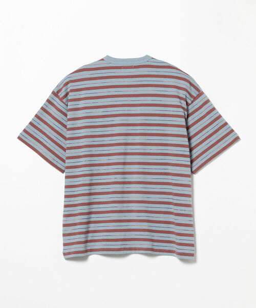 BEAMS（ビームス）の「BEAMS / カスリ ボーダー Tシャツ（Tシャツ/カットソー・メンズ・サックスブルー/ブラウン・X-LARGE/LARGE/MEDIUM/SMALL）」の22枚目の写真