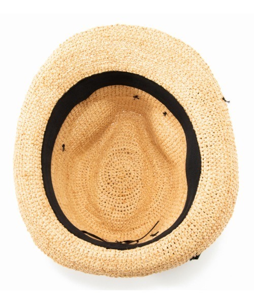 CONTROL FREAK（コントロールフリーク）の「CONTROL FREAK(コントロールフリーク)ニュアンスラフィアHAT（ハット・レディース・ブラック/ライトベージュ・FREE）」の8枚目の写真