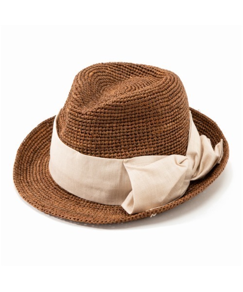 CONTROL FREAK（コントロールフリーク）の「CONTROL FREAK(コントロールフリーク)ニュアンスラフィアHAT（ハット・レディース・ブラック/ライトベージュ・FREE）」の10枚目の写真