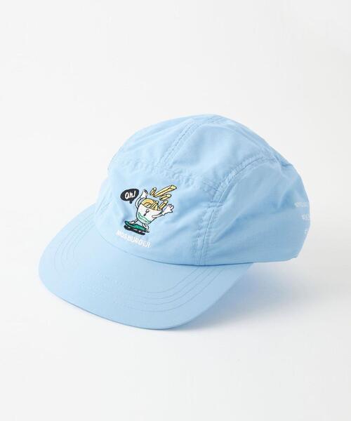 green label relaxing（グリーンレーベルリラクシング）の「【別注】＜MOS BURGER（モスバーガー）×green label relaxing＞EX MOSコラボCAP B/ 22S（キャップ・キッズ・ライトブルー/ライム・FREE）」の2枚目の写真