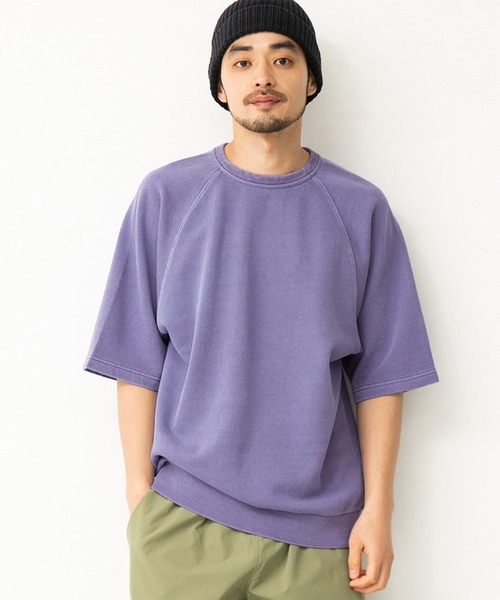 coca(coca)(コカ)の「ピグメントラグラントップス(Tシャツ/カットソー・メンズ・チャコールグレー/ライトブルー/パープル・M/L)」の3枚目の写真