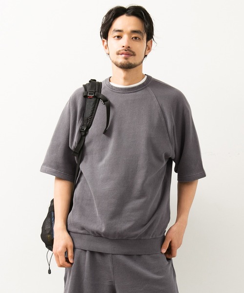 coca(coca)(コカ)の「ピグメントラグラントップス(Tシャツ/カットソー・メンズ・チャコールグレー/ライトブルー/パープル・M/L)」の2枚目の写真