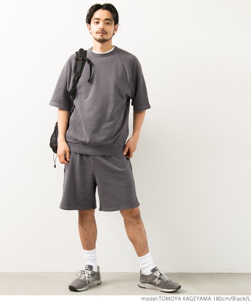coca(coca)(コカ)の「ピグメントラグラントップス(Tシャツ/カットソー・メンズ・チャコールグレー/ライトブルー/パープル・M/L)」の6枚目の写真