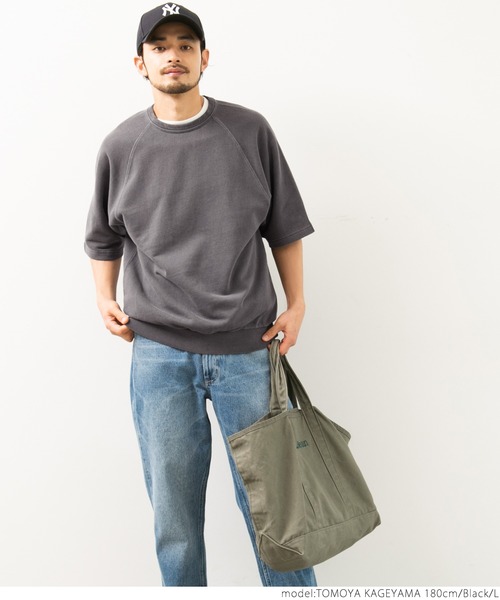 coca(coca)(コカ)の「ピグメントラグラントップス(Tシャツ/カットソー・メンズ・チャコールグレー/ライトブルー/パープル・M/L)」の9枚目の写真