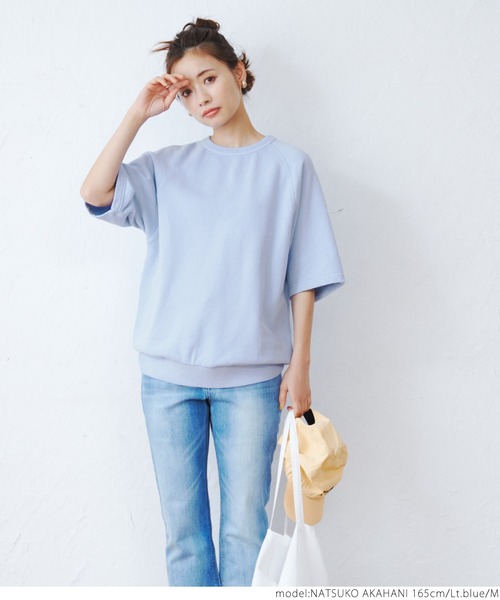 coca(coca)(コカ)の「ピグメントラグラントップス(Tシャツ/カットソー・メンズ・チャコールグレー/ライトブルー/パープル・M/L)」の11枚目の写真