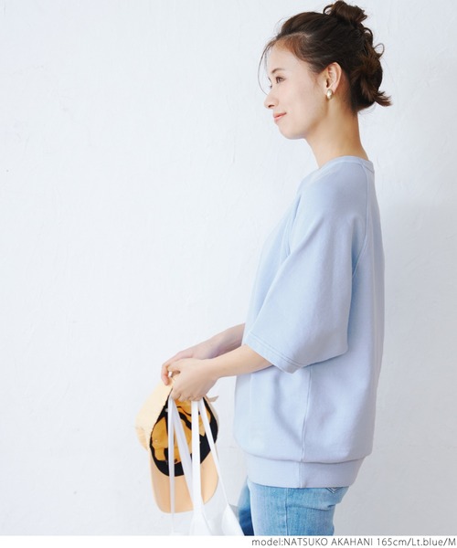coca(coca)(コカ)の「ピグメントラグラントップス(Tシャツ/カットソー・メンズ・チャコールグレー/ライトブルー/パープル・M/L)」の12枚目の写真