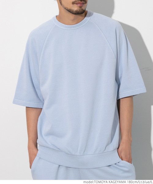 coca(coca)(コカ)の「ピグメントラグラントップス(Tシャツ/カットソー・メンズ・チャコールグレー/ライトブルー/パープル・M/L)」の14枚目の写真